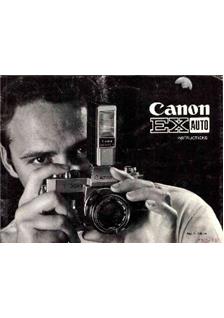 Canon EX-Auto manual. Camera Instructions.